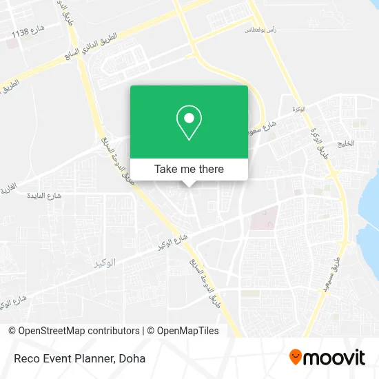 Reco Event Planner map