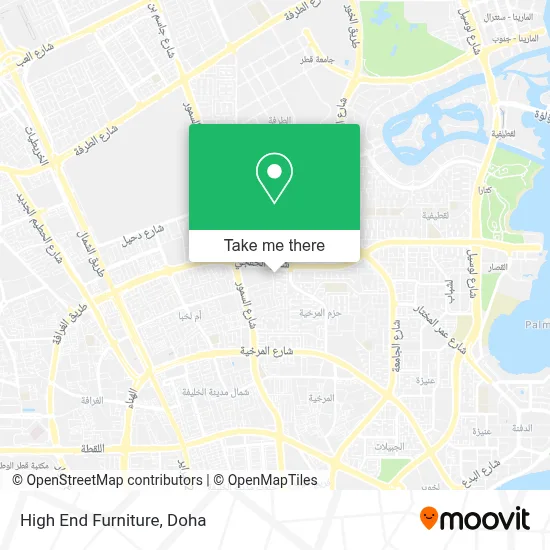 High End Furniture map
