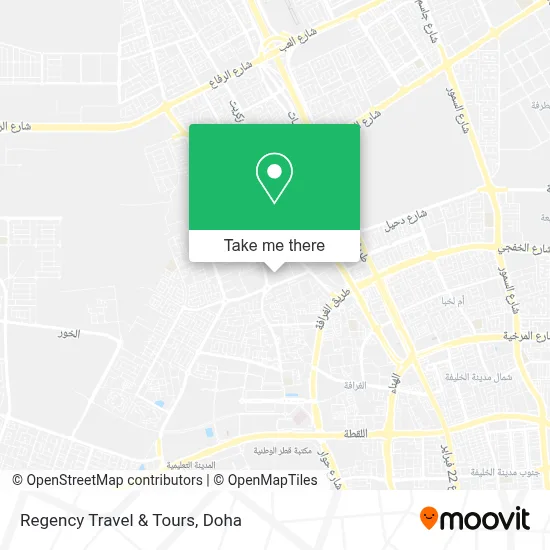 Regency Travel & Tours map