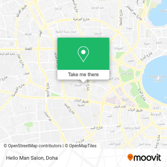 Hello Man Salon map