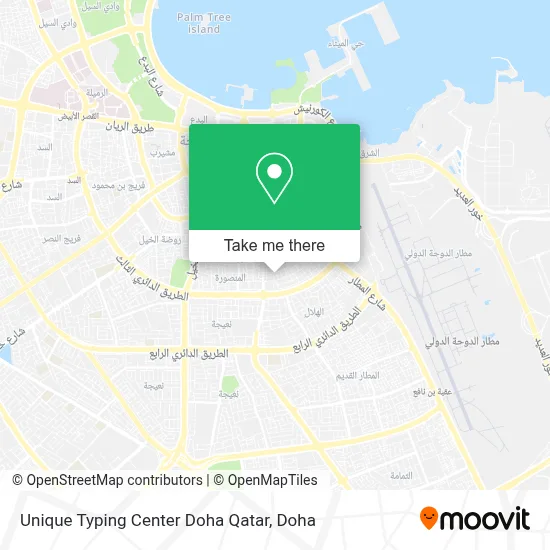 Unique Typing Center Doha Qatar map