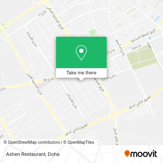 Ashen Restaurant map