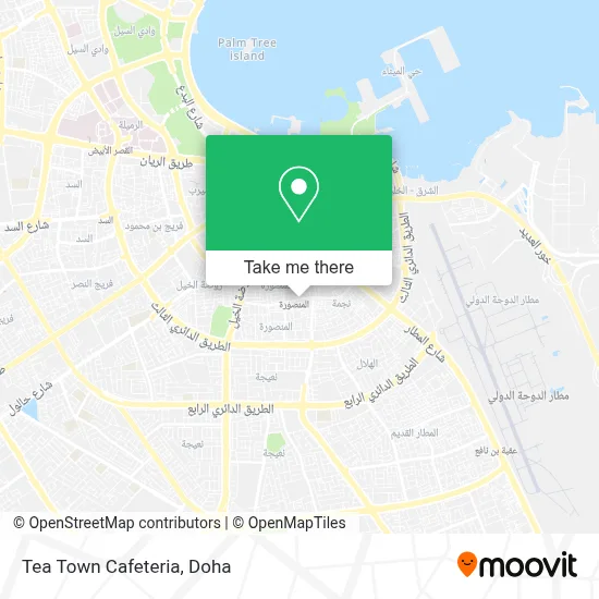 Tea Town Cafeteria map