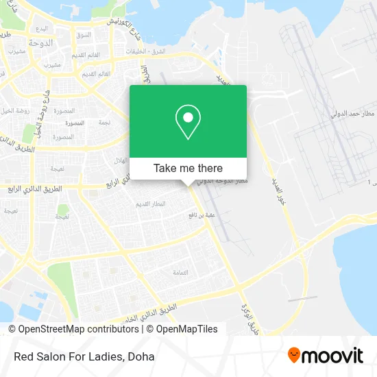 Red Salon For Ladies map