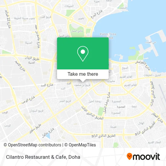 Cilantro Restaurant & Cafe map