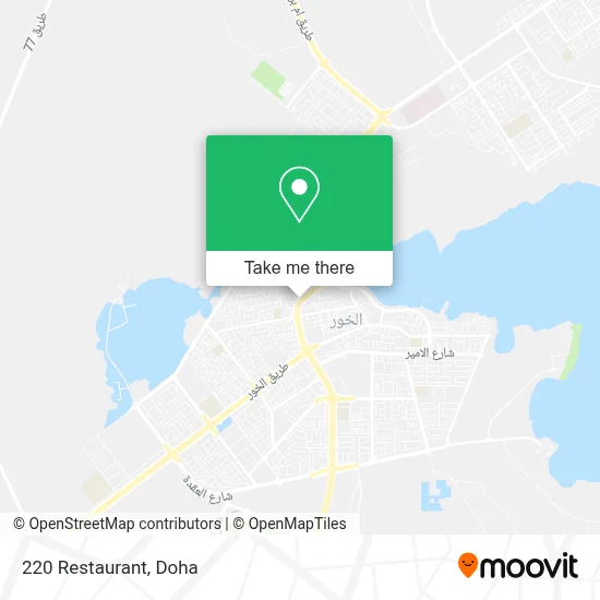 220 Restaurant map