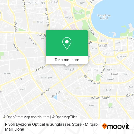 Rivoli Eyezone Optical & Sunglasses Store - Mirqab Mall map