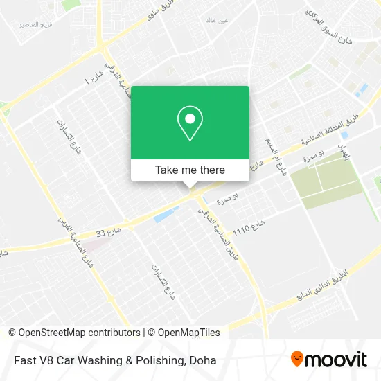Fast V8 Car Washing & Polishing map