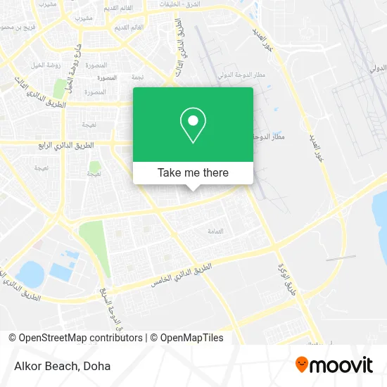 Alkor Beach map