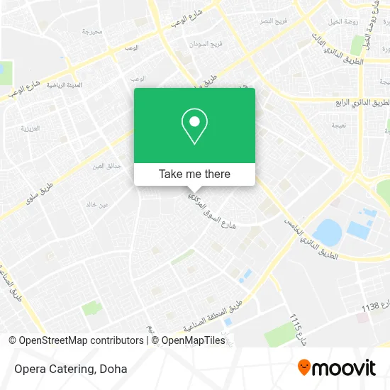Opera Catering map