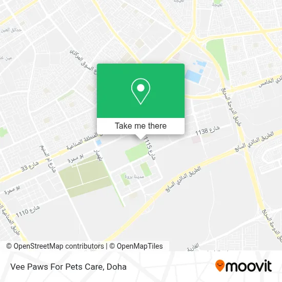 Vee Paws For Pets Care map