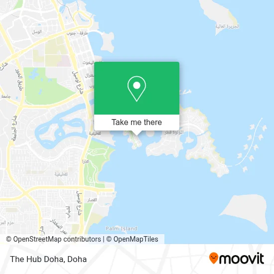 The Hub Doha map