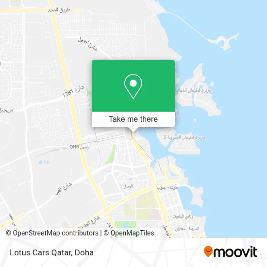 Lotus Cars Qatar map