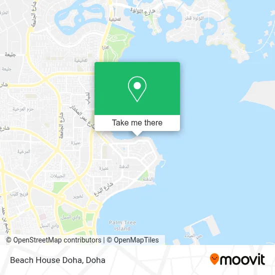 Beach House Doha map