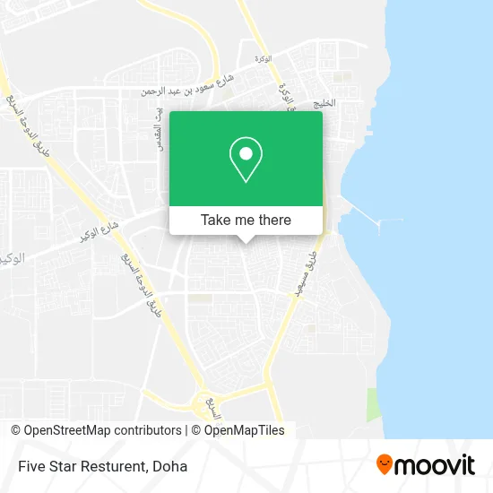 Five Star Resturent map