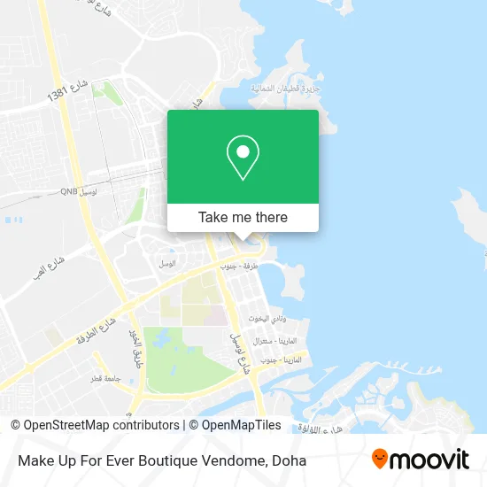 Make Up For Ever Boutique Vendome map
