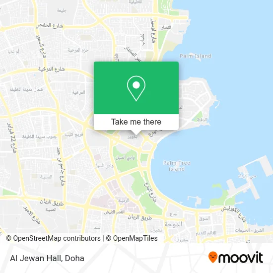 Al Jewan Hall map