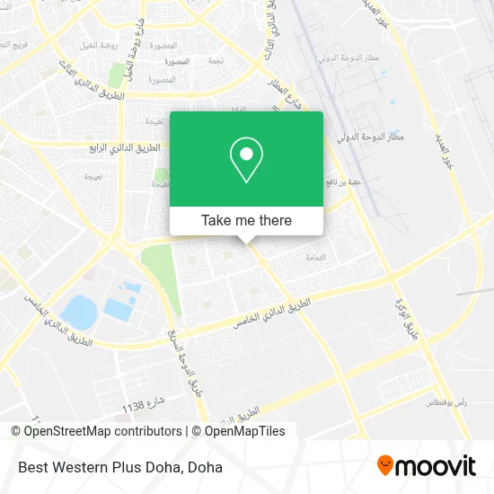 Best Western Plus Doha map