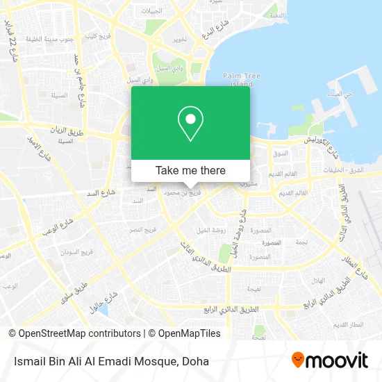 Ismail Bin Ali Al Emadi Mosque map