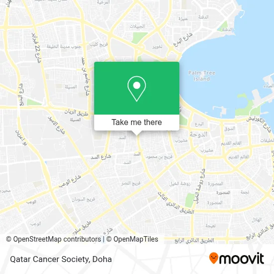 Qatar Cancer Society map