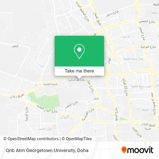 Qnb Atm Georgetown University map