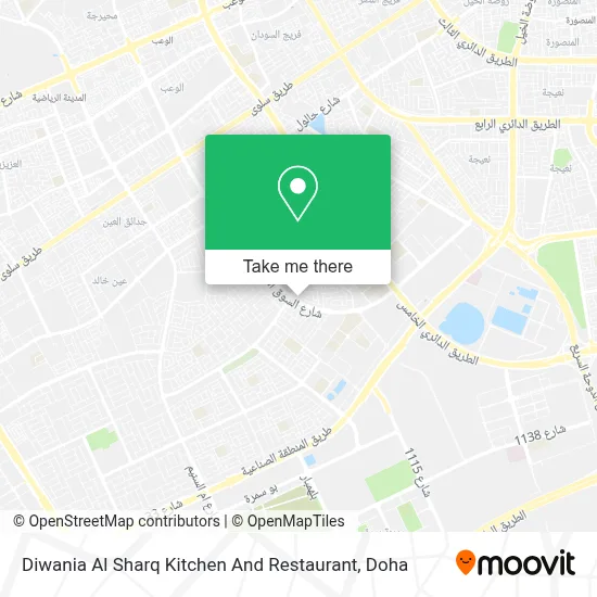 Diwania Al Sharq Kitchen And Restaurant map