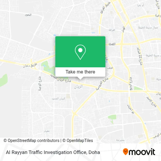 Al Rayyan Traffic Investigation Office map