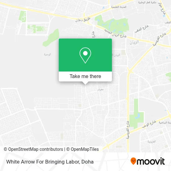 White Arrow For Bringing Labor map