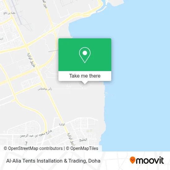 Al-Alia Tents Installation & Trading map