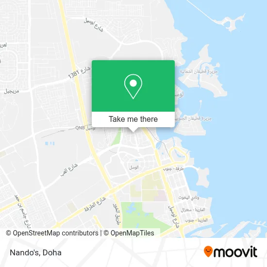 Nando's map