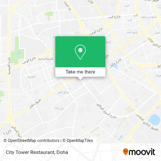 City Tower Restaurant map