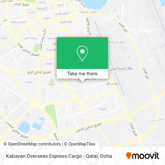 Kabayan Overseas Express Cargo - Qatar map
