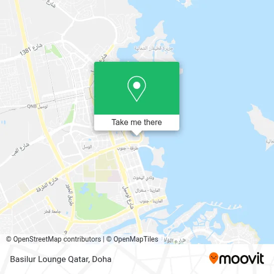 Basilur Lounge Qatar map