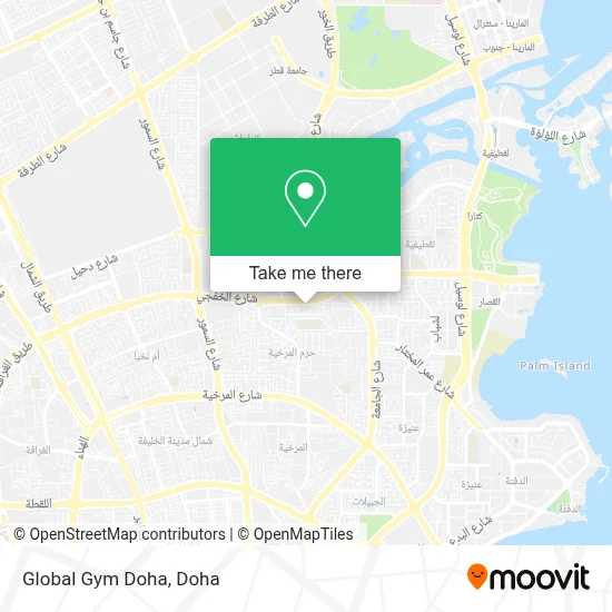 Global Gym Doha map