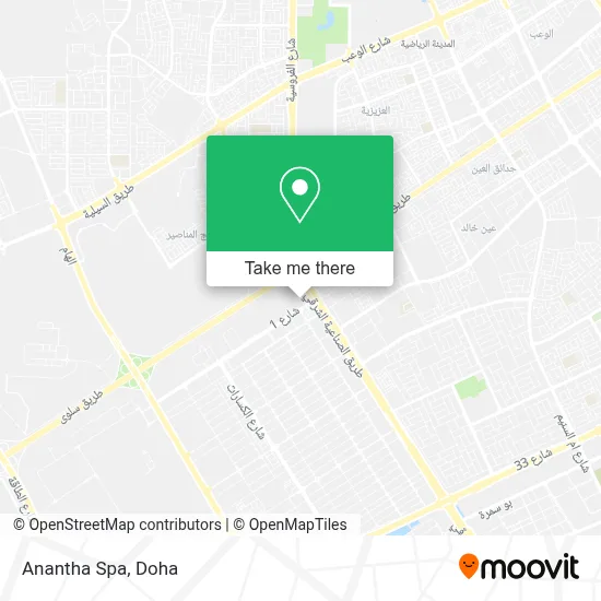 Anantha Spa map