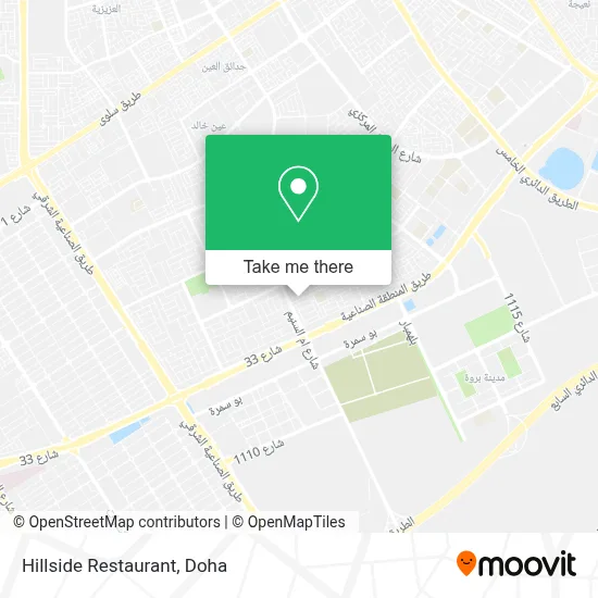 Hillside Restaurant map