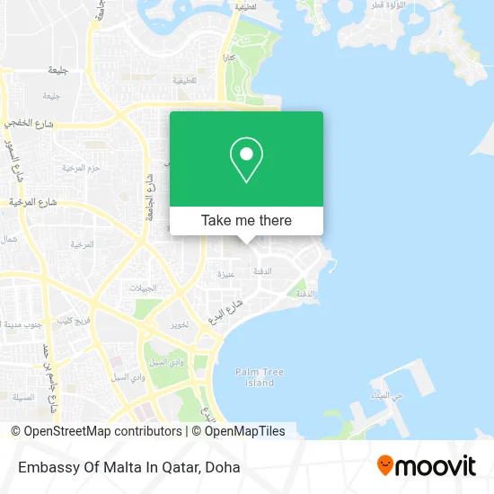 Embassy Of Malta In Qatar map