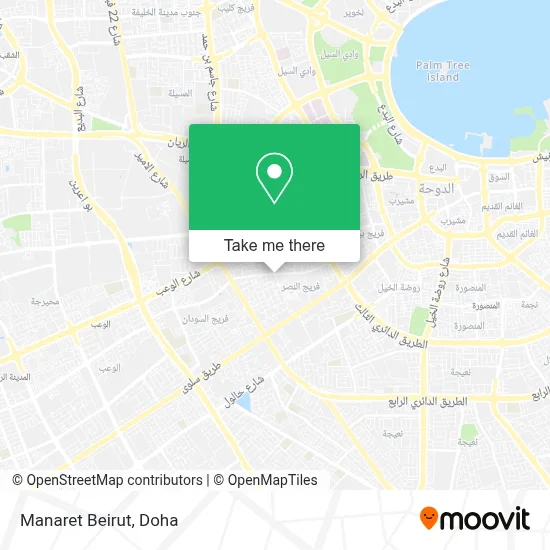 Manaret Beirut map