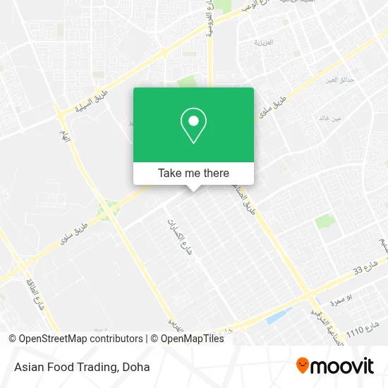 Asian Food Trading map