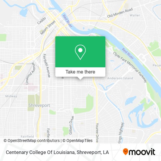 Mapa de Centenary College Of Louisiana