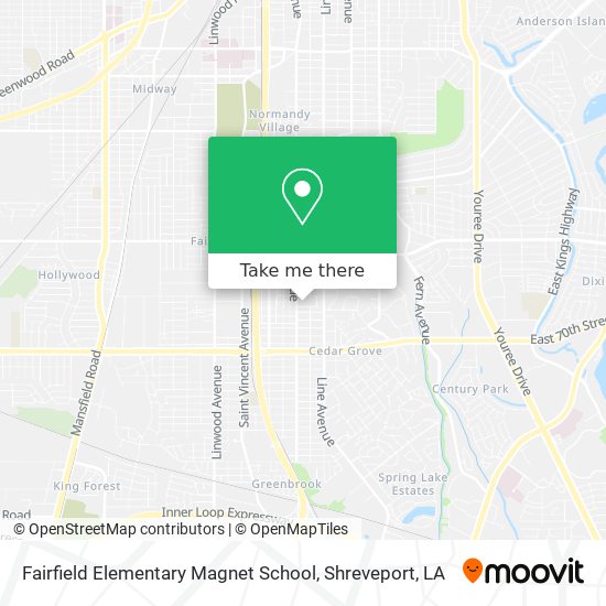 Mapa de Fairfield Elementary Magnet School