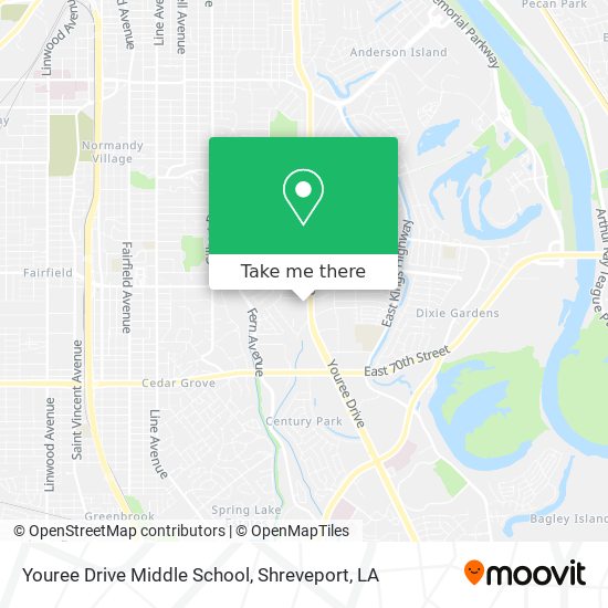 Youree Drive Middle School map