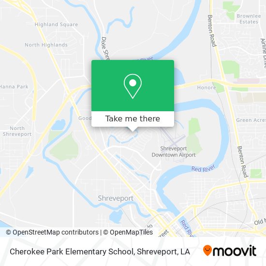 Cherokee Park Elementary School map