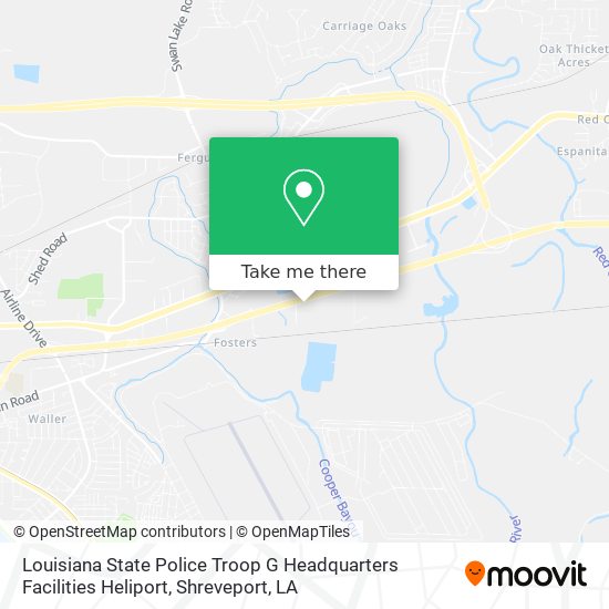 Louisiana State Police Troop G Headquarters Facilities Heliport map