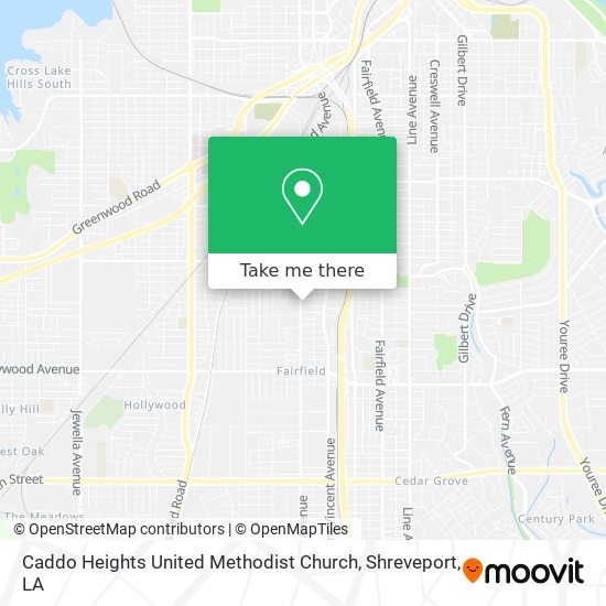 Mapa de Caddo Heights United Methodist Church