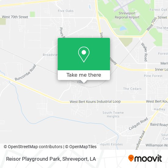Reisor Playground Park map