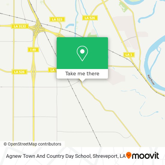 Agnew Town And Country Day School map