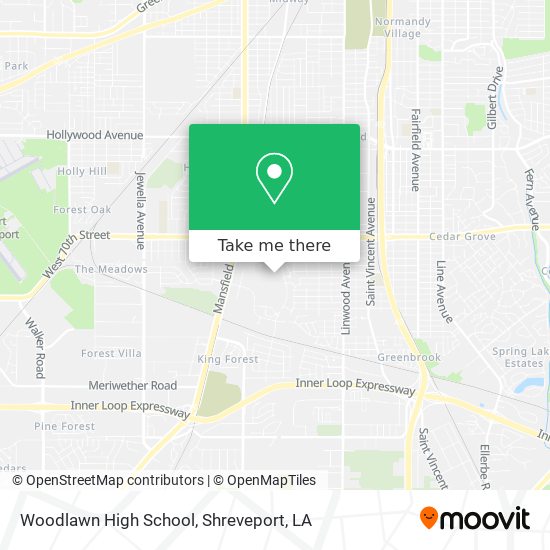 Woodlawn High School map