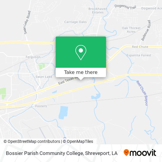 Mapa de Bossier Parish Community College