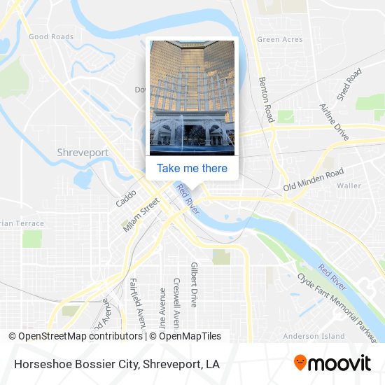 Horseshoe Bossier City map